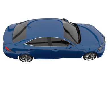 Beyaz arka planda modern bir araba. 3 Boyutlu Hazırlama