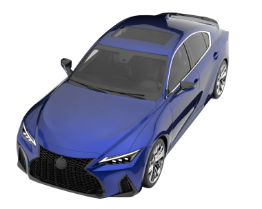 Modern lüks modern araba. 3d illüstrasyon.