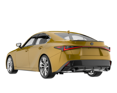 beyaz arka planda modern araba 3 boyutlu görüntüleme