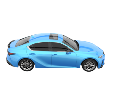 beyaz arkaplanda modern araba