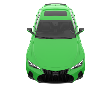 Modern araba arka planda izole edilmiş. 3D görüntüleme - illüstrasyon