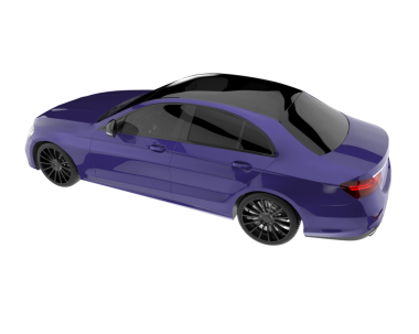 beyaz arka planda modern araba.