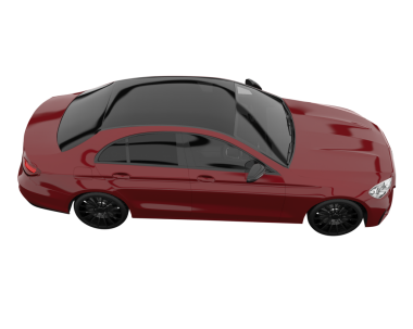 Beyaz arka planda modern spor araba. 3d illüstrasyon