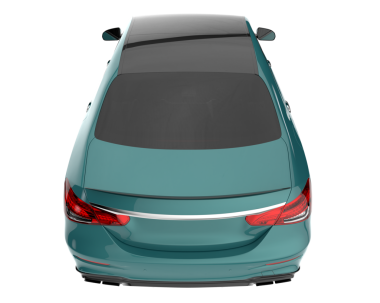 beyaz arka planda modern araba, 3 boyutlu illüstrasyon