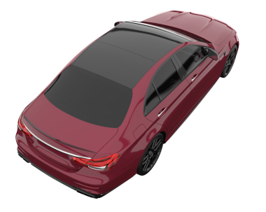 Beyaz arka planda izole edilmiş modern lüks araba. 3d illüstrasyon