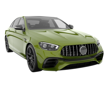 Beyaz arka planda izole edilmiş modern lüks araba. 3d oluşturma.