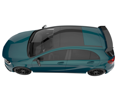 araba beyaz arkaplanda izole edildi