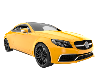 Gerçekçi bir araba. Vektör çizimi. 3d illüstrasyon