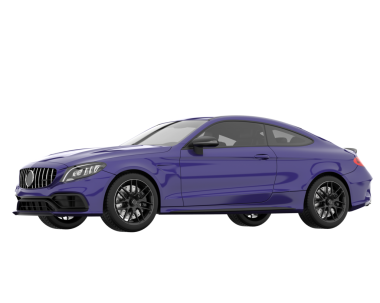 Beyaz arka planda modern bir araba. vektör gerçekçi illüstrasyon.