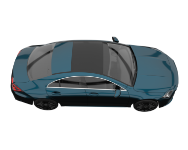 araba siyah arkaplanda izole edildi