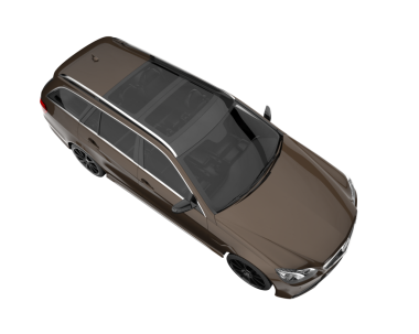 Araba beyaz arka planda izole edilmiş. 3d oluşturma.