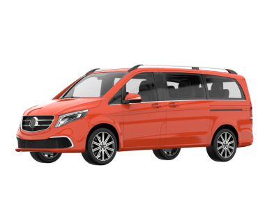 - Araba. Şehir minibüsü. 3d oluşturma