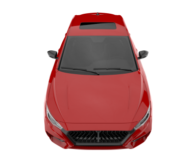 gerçekçi araba yan görüntüsü. 3d oluşturma