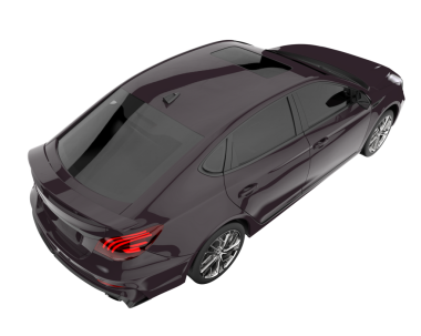 Araba beyaz arka planda izole edilmiş. 3d oluşturma