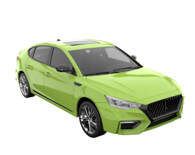 Gerçekçi bir araba. vektör illüstrasyonu