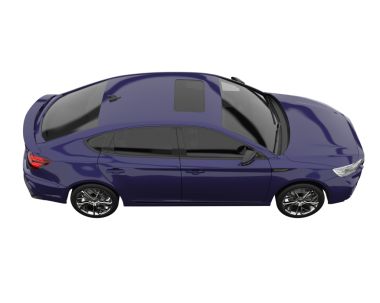 beyaz arkaplanda modern araba