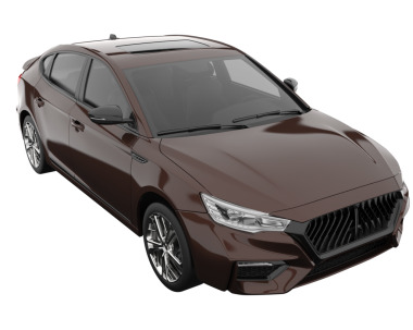 3 boyutlu lüks bir araba.