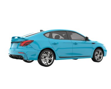 Modern araba. Ön manzara. yüksek kaliteli resimleme