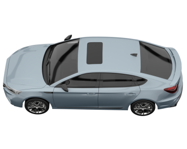 araba beyaz arkaplanda izole edildi