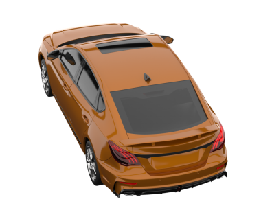 3 boyutlu bir markanın 3 boyutlu çizimi - 3 boyutlu ortamda daha az genel bir konsept araba