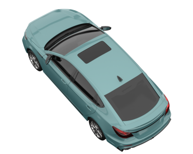 Araba izole. 3d oluşturma