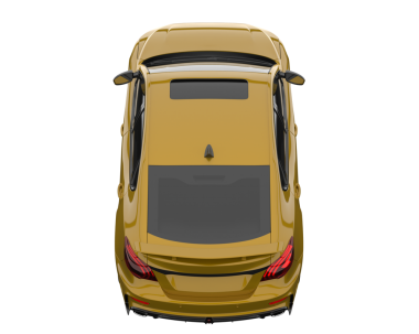 modern otomobil arka planda izole edildi