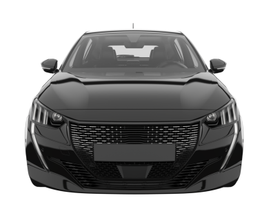 modern siyah lüks sedan araba