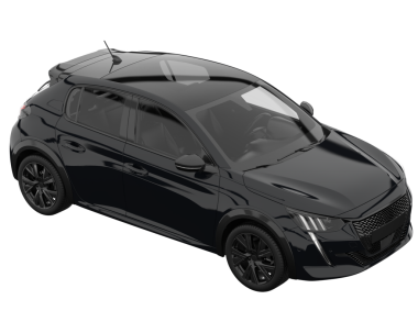 modern siyah araba 3D görüntüleme