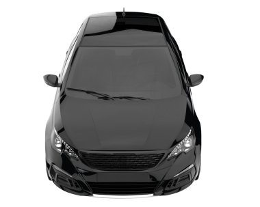 Beyaz arka planda bir araba. Siyah arkaplanda bir araba.