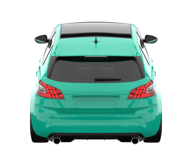 modern araba ön görünümü beyaz üzerine izole