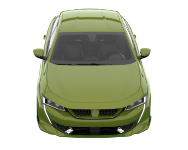 modern otomobil kırpma yolu ile izole edildi.