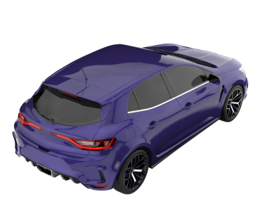 3 boyutlu markalı, daha az kullanışlı bir araba.