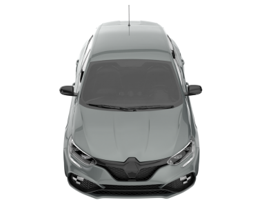 Gri arka planda modern bir araba. 3d oluşturma