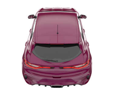 modern SUV arabası beyaz arka planda izole edildi. 3 boyutlu illüstrasyon