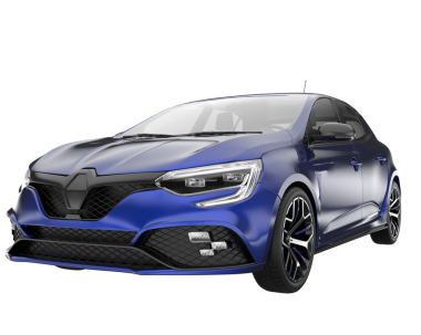 Arka planda modern araba var. 3d oluşturma