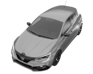 siyah modern araba. 3d oluşturma