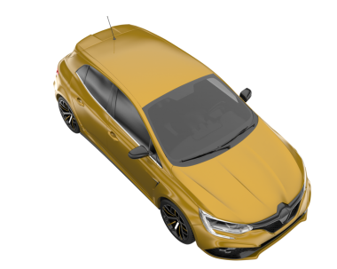 Daha az genel bir konsept arabanın 3 boyutlu çizimi