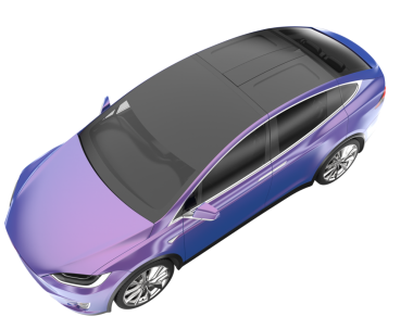 Beyaz arka planı olan bir araba. 3d oluşturma