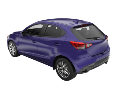 kırpma yolu ile beyaz arkaplanda izole araba.