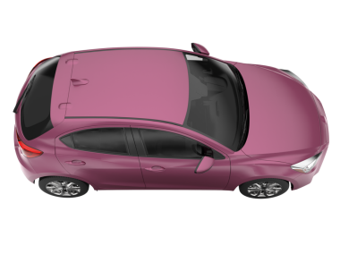 modern şehir arabası kırpma yolu ile beyaz arka planda izole