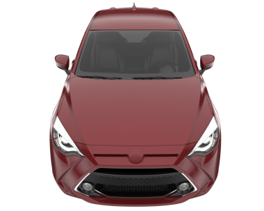 modern kompakt araba gri arkaplanda izole edildi.