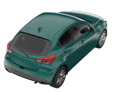 Beyaz arka planda bir araba. yüksek kalite 3D görüntüleme. 3d illüstrasyon