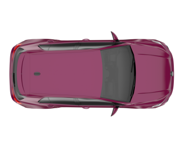 kırmızı modern araba üst görünümü. vektör illüstrasyonu