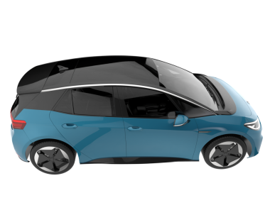 Gerçekçi elektrikli araba. vektör illüstrasyonu.