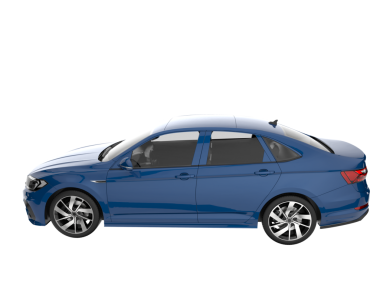 beyaz arka planda araba sedanı