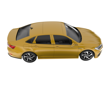 Arabası beyaz arka planda izole edilmiş gerçekçi bir araba. yüksek kaliteli resimleme