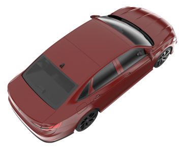 Siyah arka planda kırmızı araba