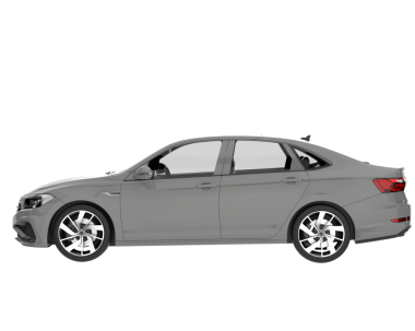 beyaz arkaplanda izole edilmiş gerçekçi araba