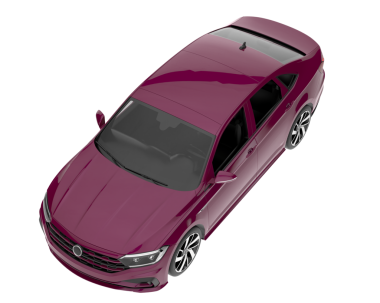 pembe modern araba beyaz arka planda izole edilmiş