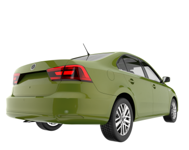 Beyaz arka planda modern bir araba. 3d illüstrasyon